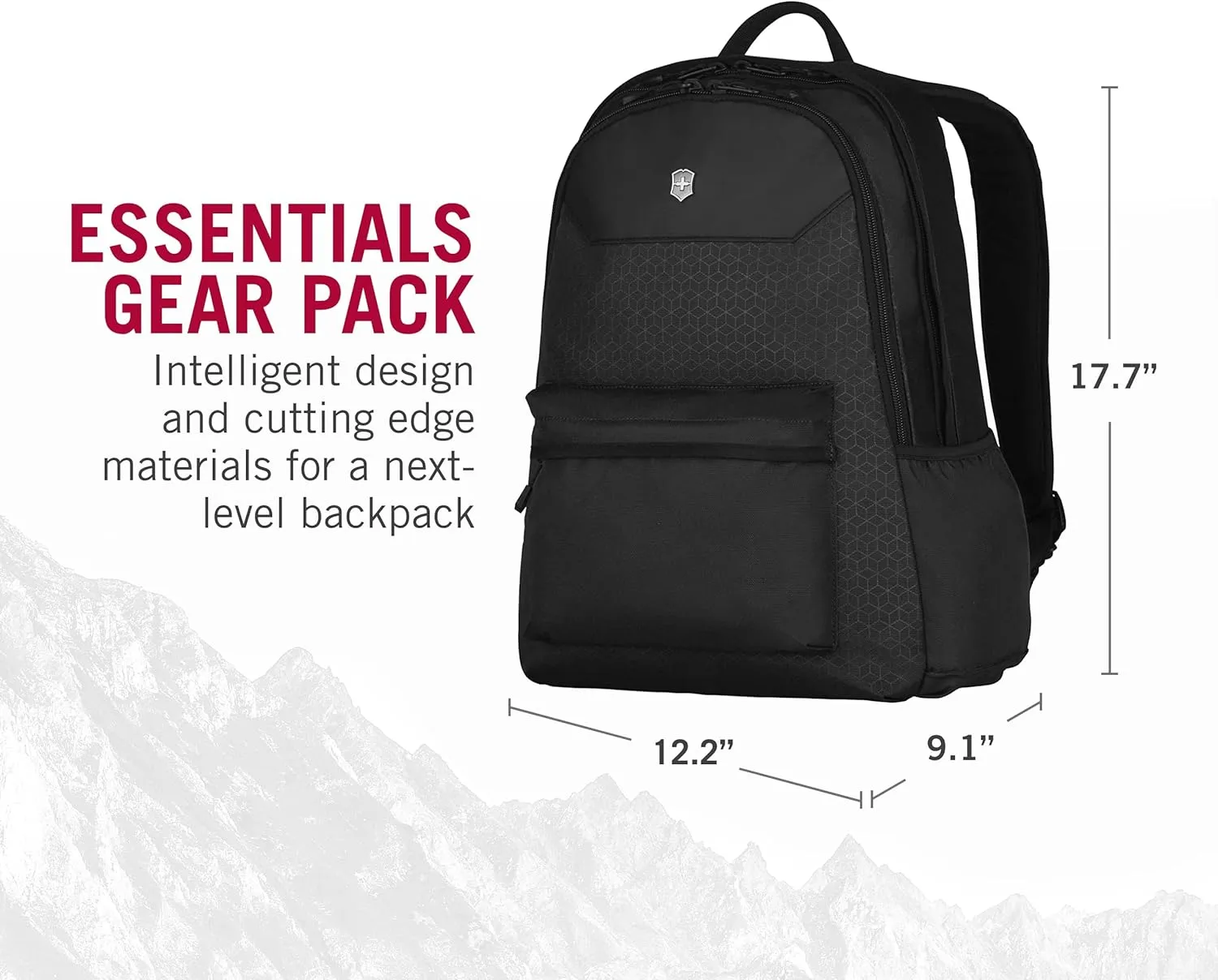Victorinox Altmont Original Standard Backpack - Modern Backpack to Hold Travel Accessories - Comfortable Bag with Airflow - 25 Liters, Black