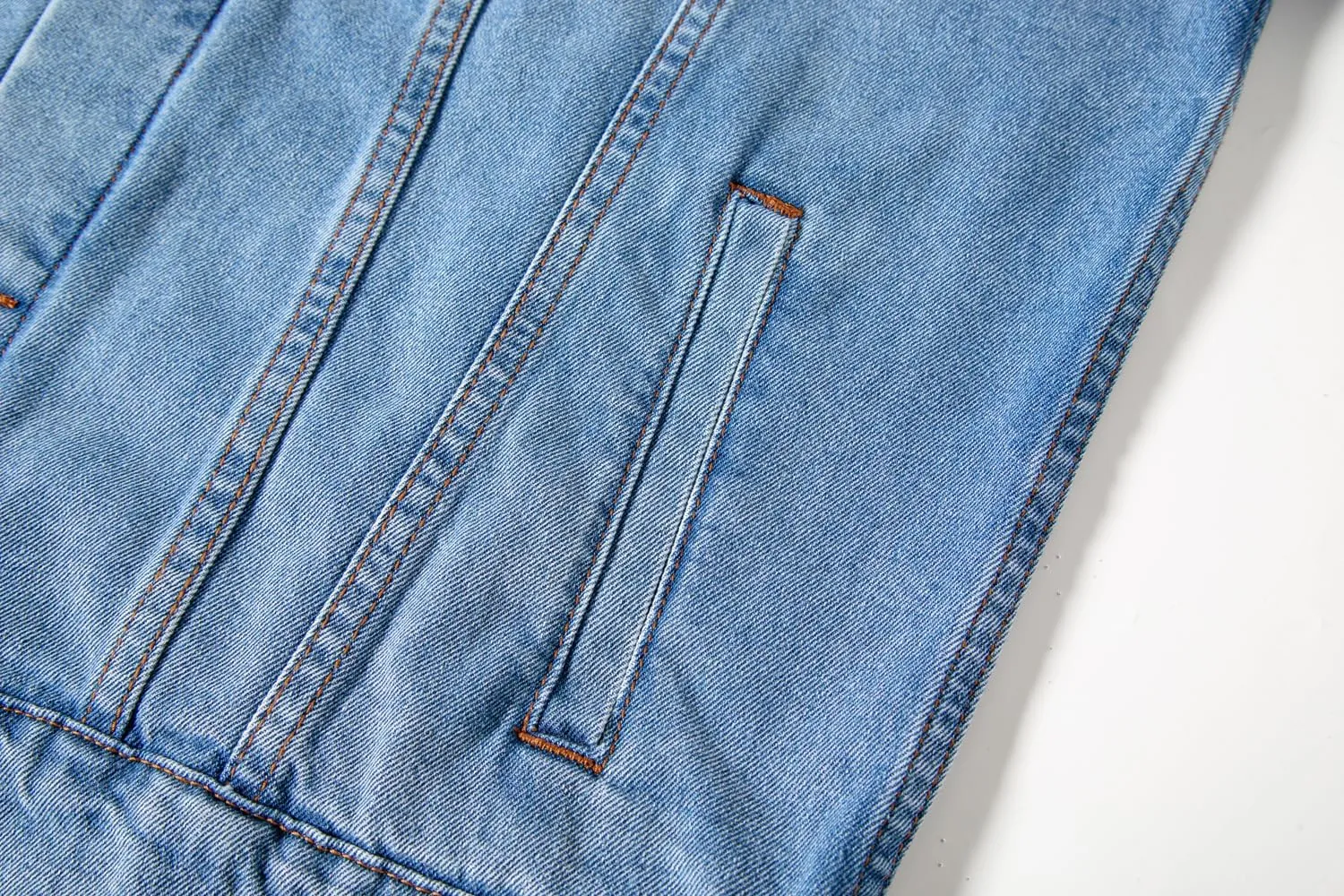 voeeron Denim Jacket Men Durable Comfortable and High Performance Jean Jacket Men