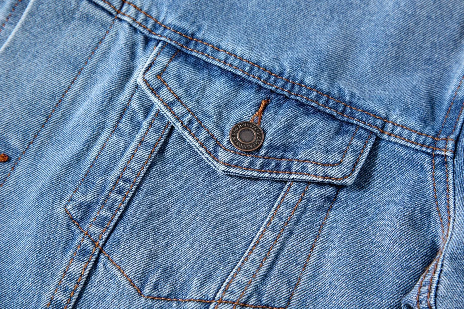 voeeron Denim Jacket Men Durable Comfortable and High Performance Jean Jacket Men