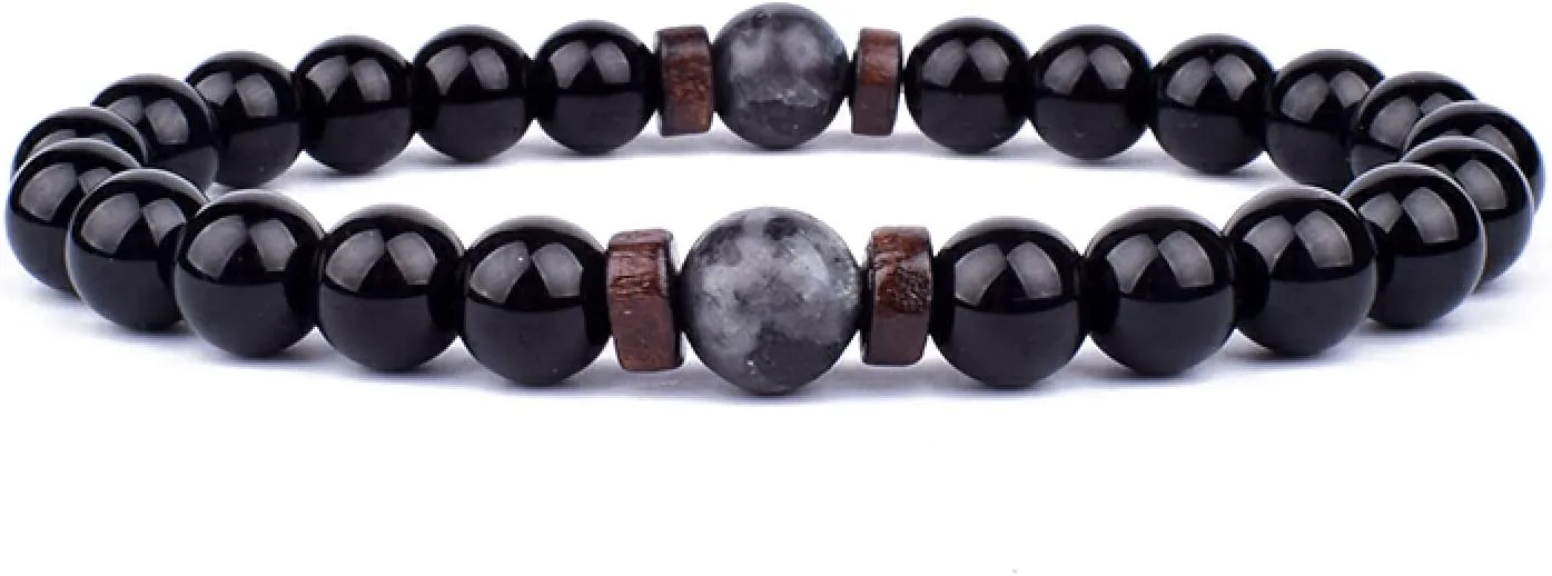 Volcanic Stone Bracelet for Men Lava Wooden 8mm Beads Bracelet Buddha Wrist Chain Women Men Jewelry Gift New Bracelets