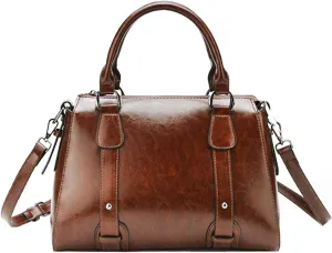 Women Top Handle Satchel Elegant Handbag Purse Leather Totes Crossbody Shoulder Bags