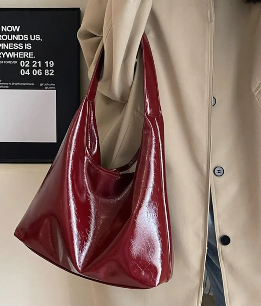Women Tote Bags Soft Satchel Handbags PU Leather Tote Shoulder Bag Ladies Work Dating 2024