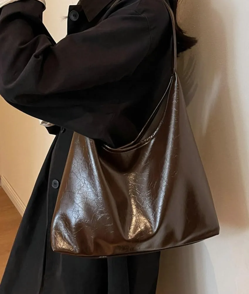 Women Tote Bags Soft Satchel Handbags PU Leather Tote Shoulder Bag Ladies Work Dating 2024