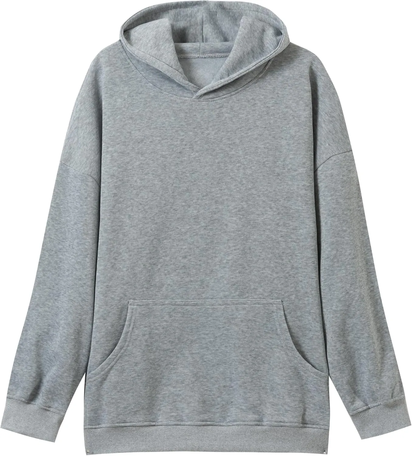 Women's Pure Color Long Sleeve Sweatshirts - Comfortable Casual Pullover Hoodies with Pockets