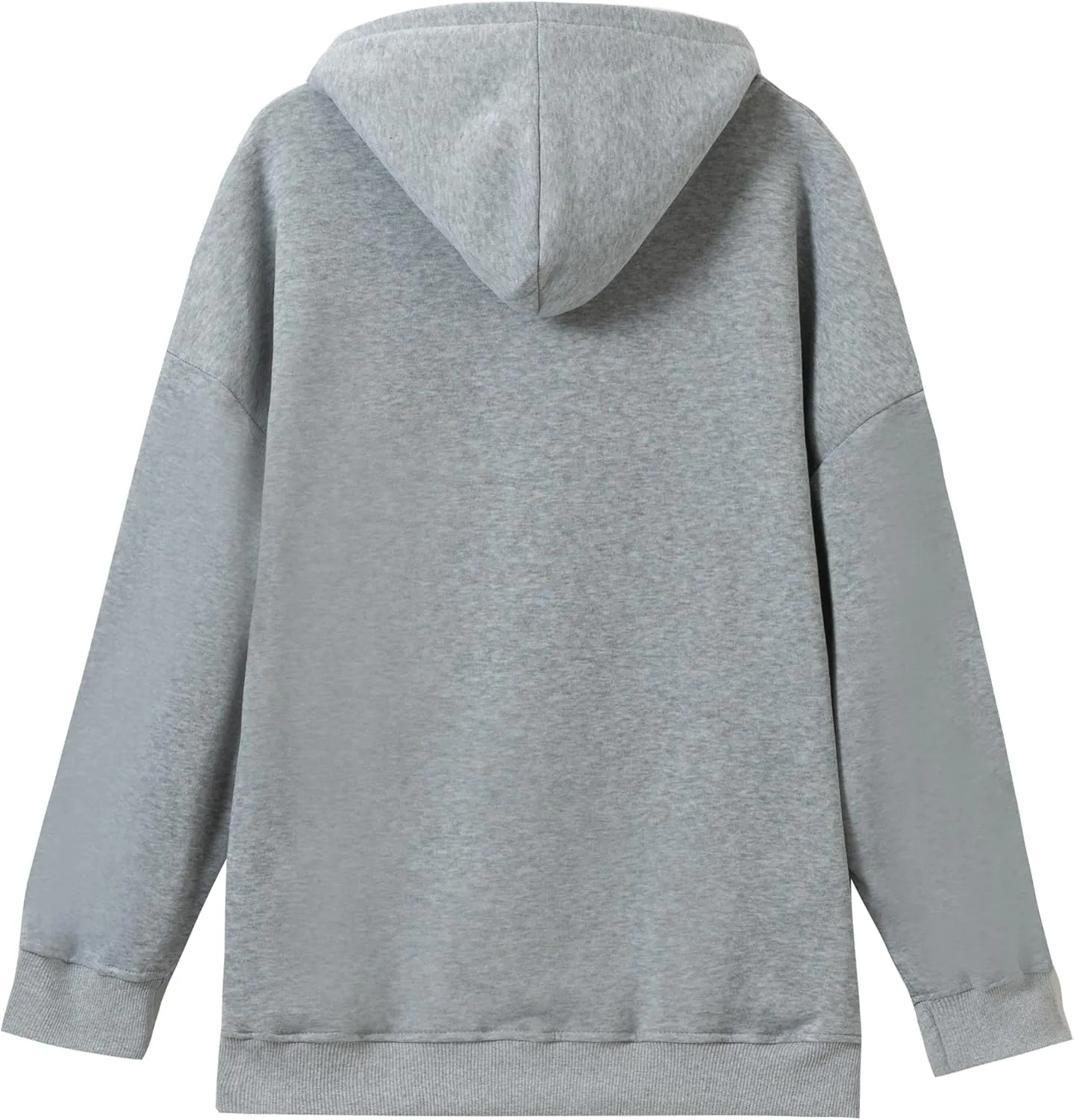Women's Pure Color Long Sleeve Sweatshirts - Comfortable Casual Pullover Hoodies with Pockets