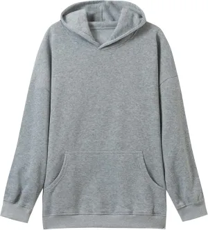 Women's Pure Color Long Sleeve Sweatshirts - Comfortable Casual Pullover Hoodies with Pockets