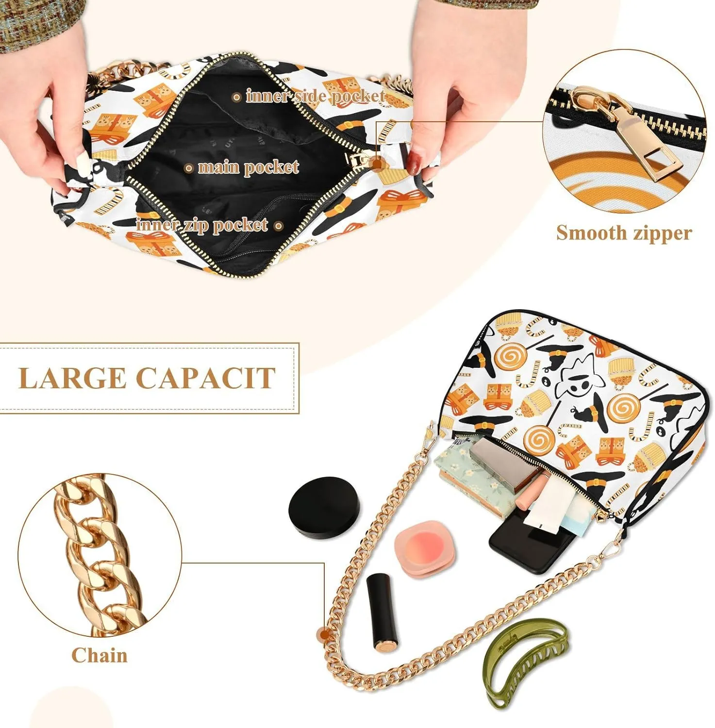 Women's Shoulder Handbags Purses and Handbags Multi-Functional Torte Design, Easy to Match with Daily Styling Multicolor 1