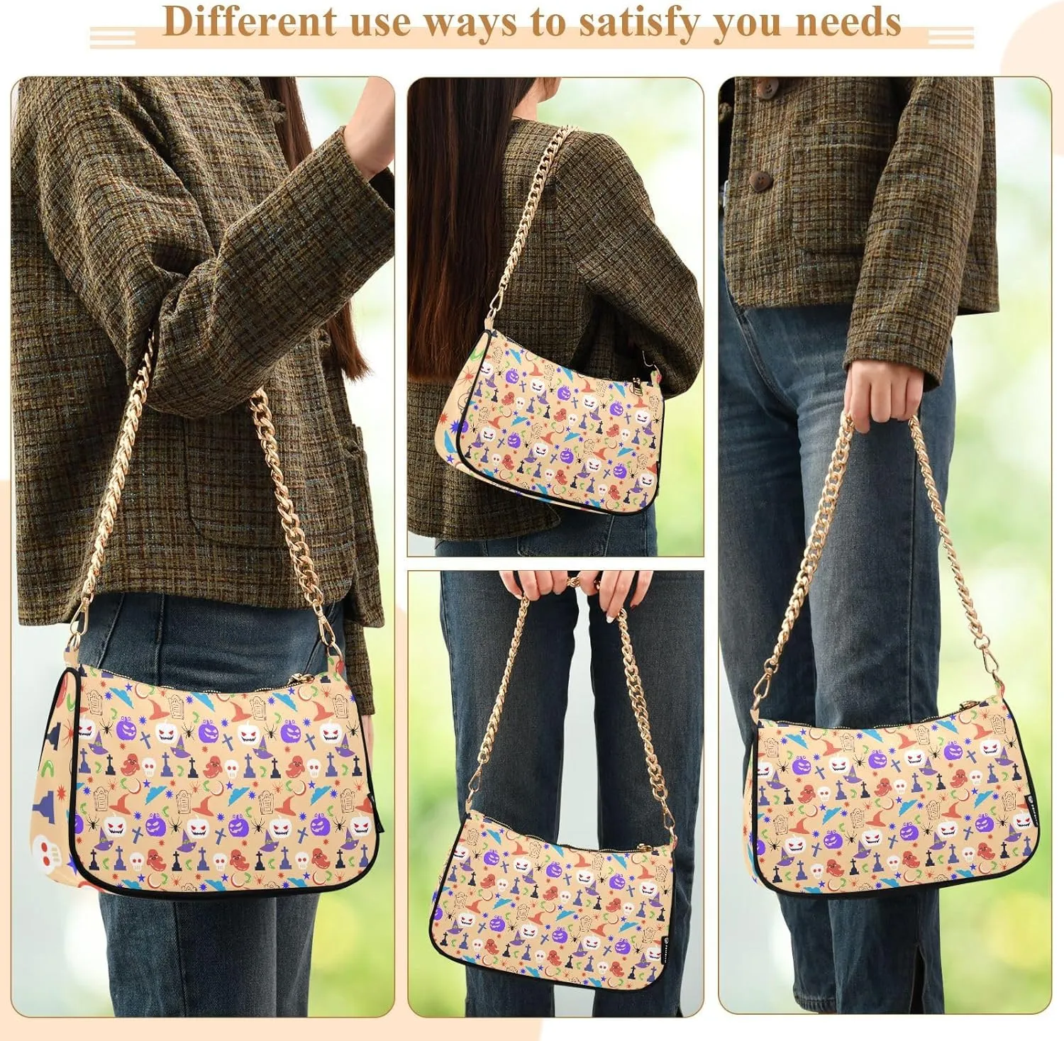 Women's Shoulder Handbags Purses and Handbags Multi-Functional Torte Design, Easy to Match with Daily Styling Multicolor 1