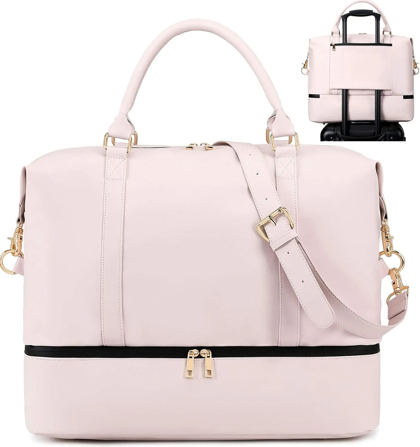 Womens Travel Weekender Bag Canvas Carry on Overnight Tote Luggage Duffel Beach Bags