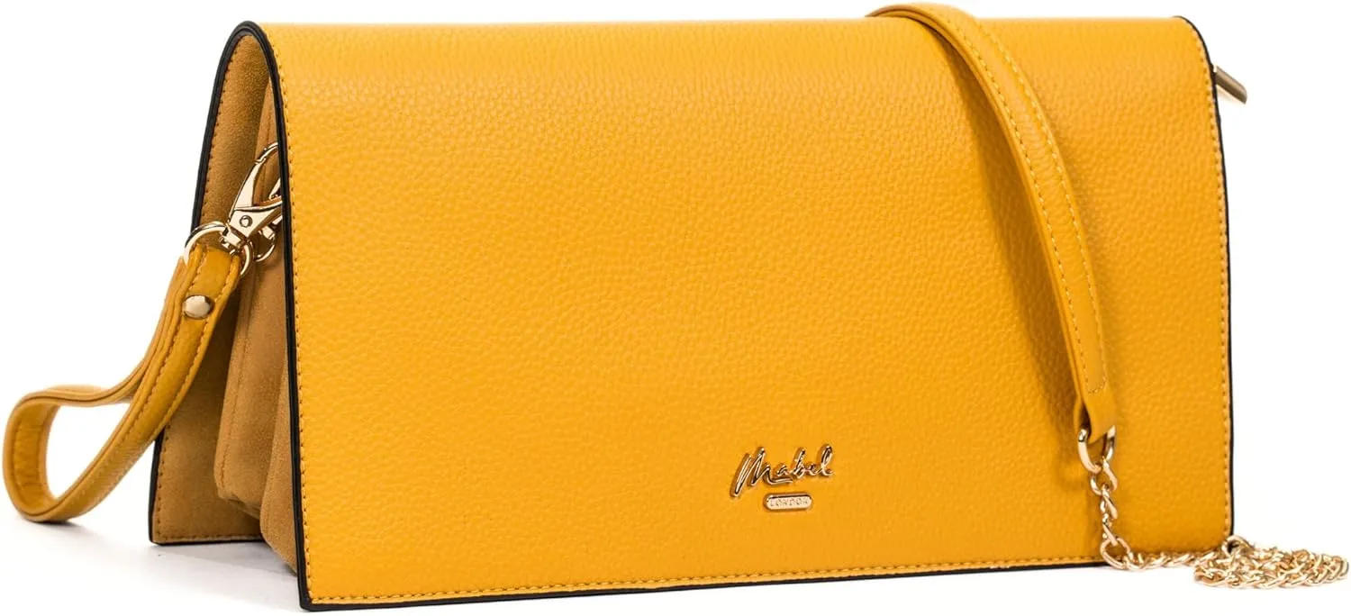 Women's Wristlet Clutch  Spacious Multi-Compartment Purse with Long Strap  Eva