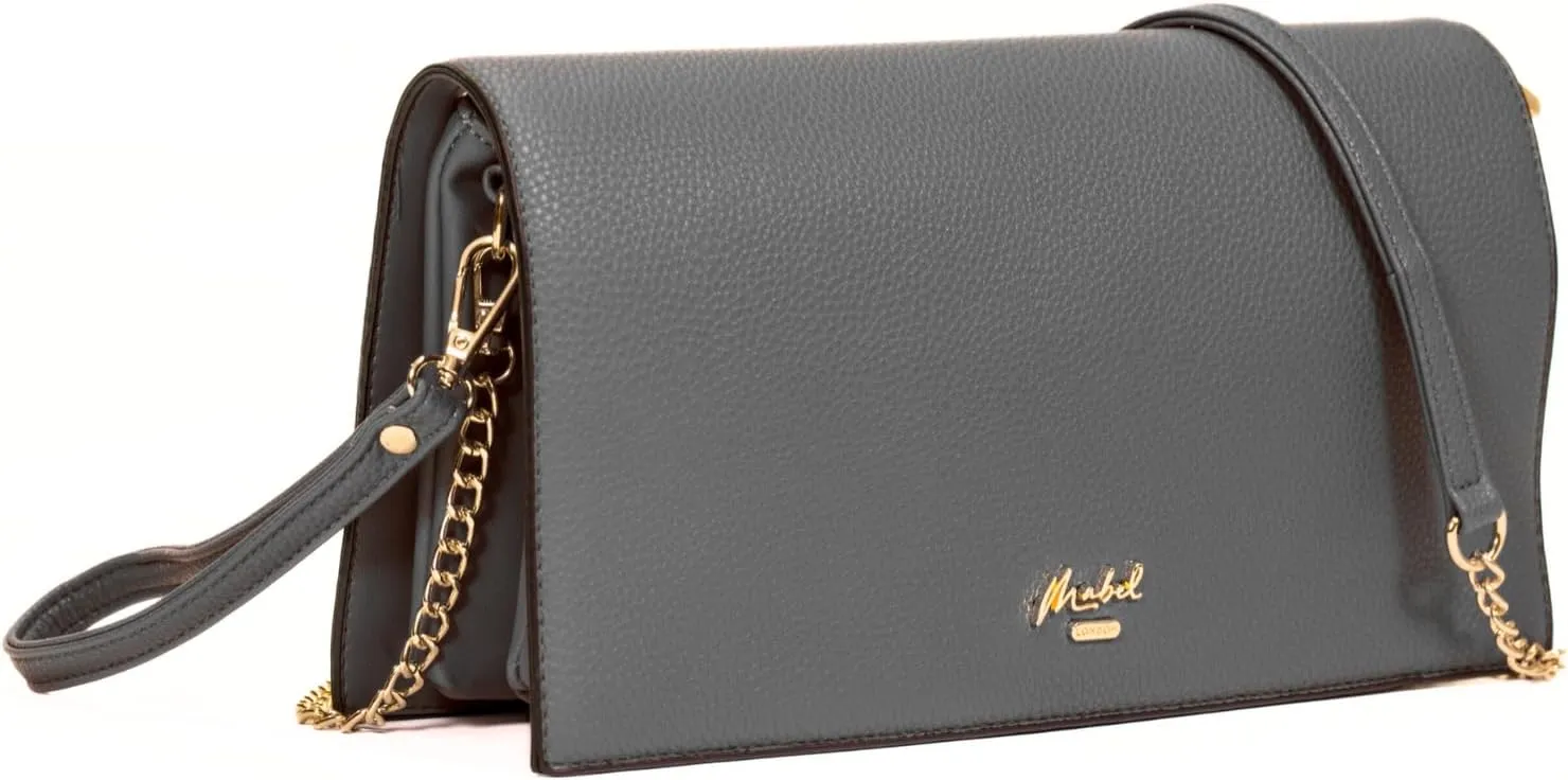 Women's Wristlet Clutch  Spacious Multi-Compartment Purse with Long Strap  Eva