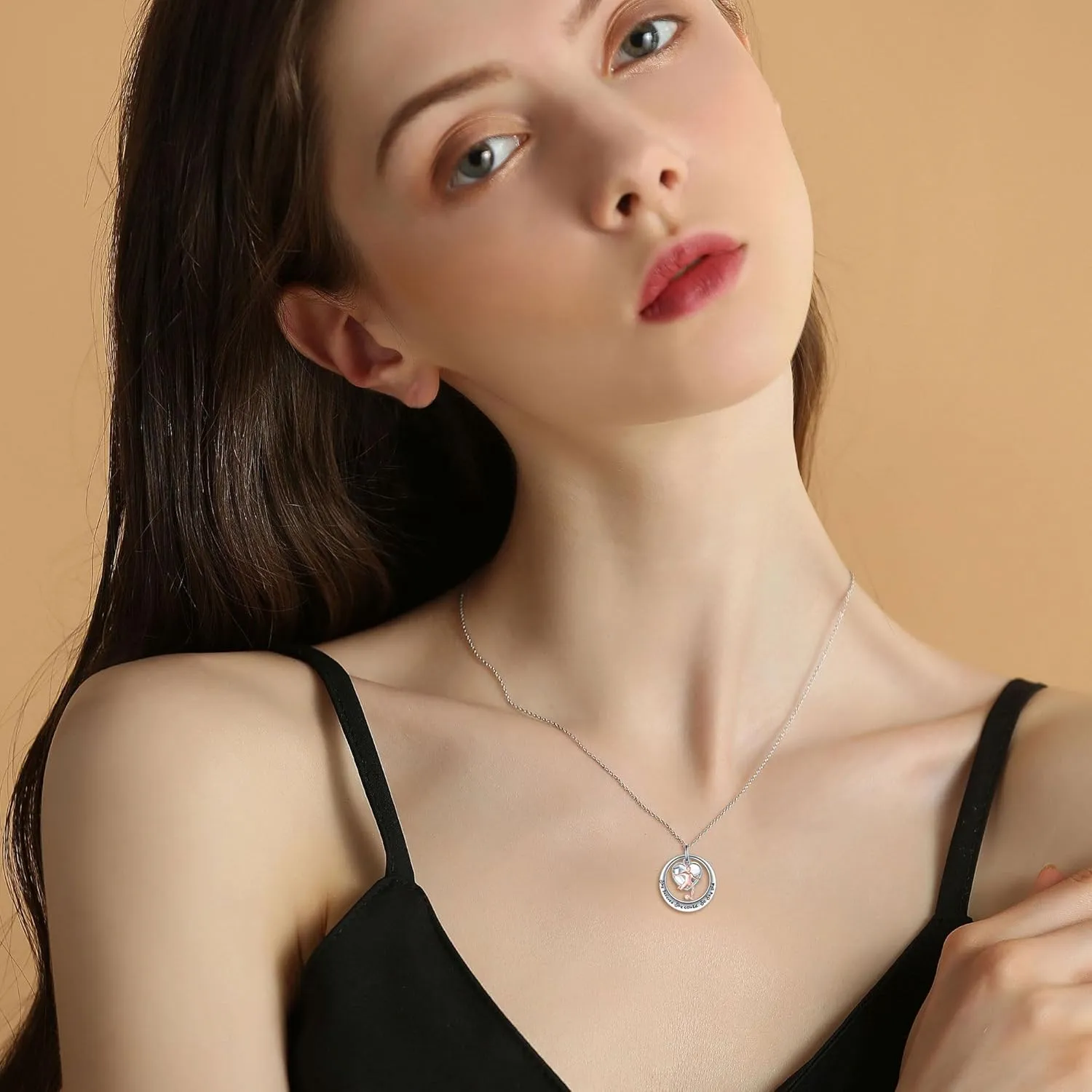 YFN Sport Lovers Jewelry Gifts Sterling Silver Cheerleading Cheer Soccer Golf Volleyball Gymnastics Basketball Ballerina Softball Pendant Necklace for Women and Sport Fans