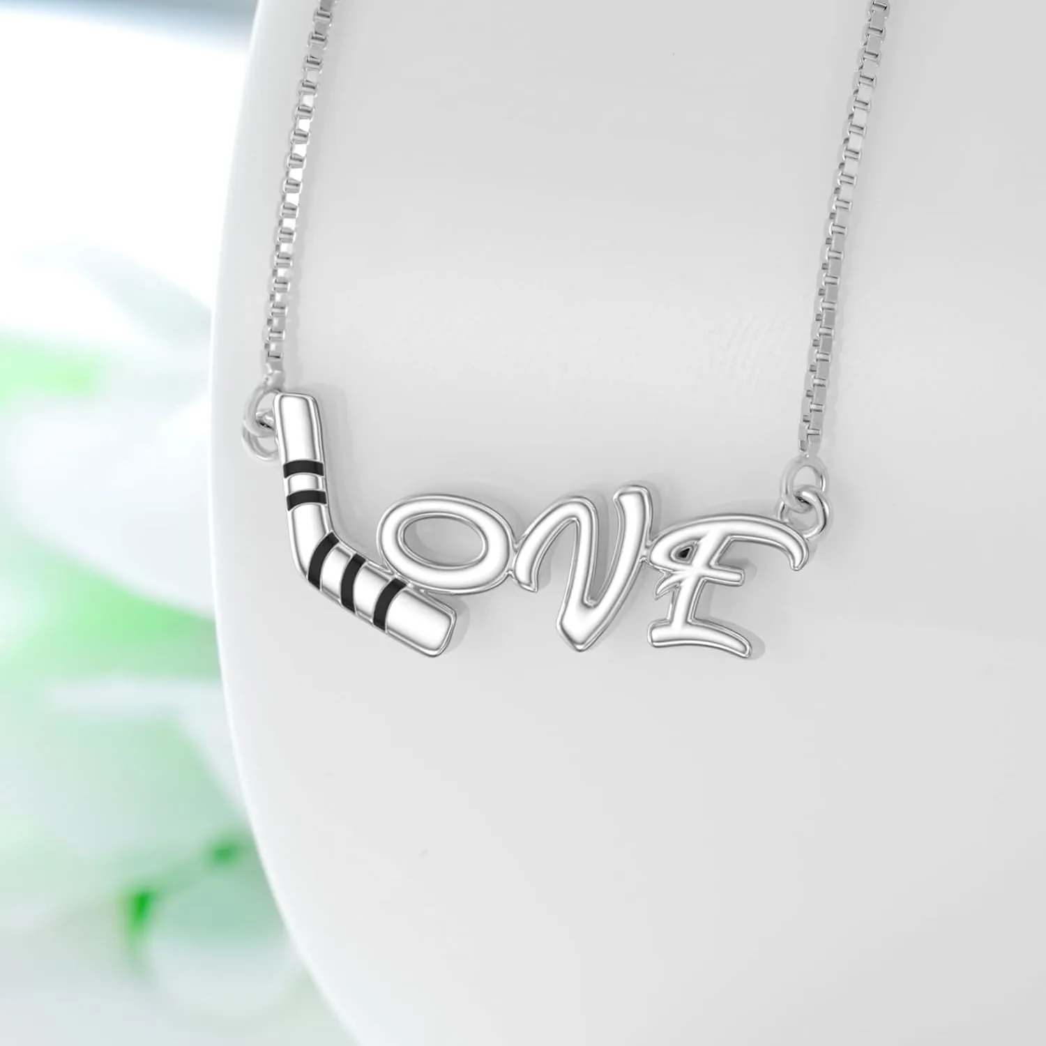 YFN Tennis Racket Necklace Basketball Volleyball Necklace for Women Sterling Silver Basketball Jewelry Basketball Gift for Basketball Player