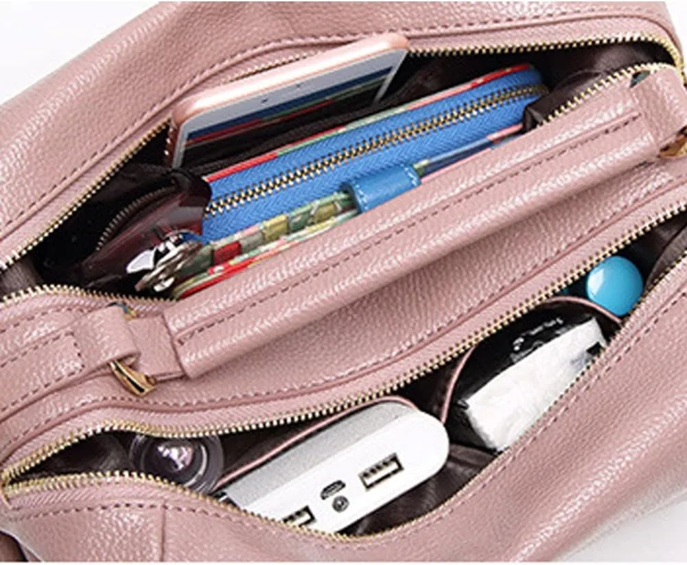 Yohora Top Handle Handbag for Women PU Leather Shoulder Crossbody Bag Satchel Purse Wallet with Adjustable Strap